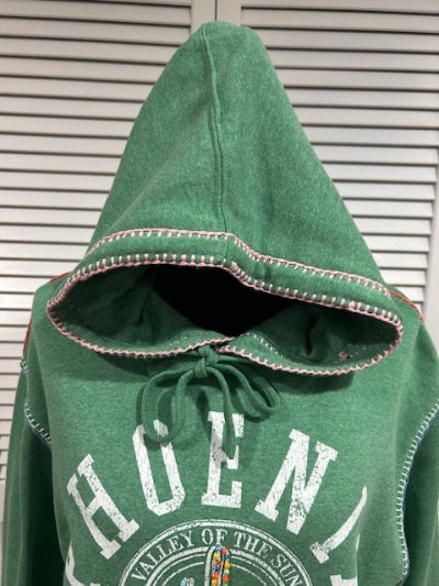Hand Embellished "Phoenix Arizona" Pullover Hoodie Sweatshirt