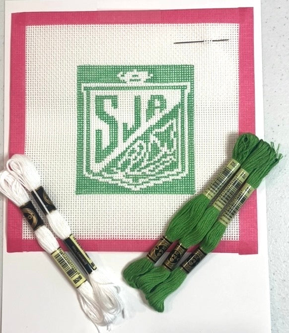 SJA Crest - Needlepoint Canvas