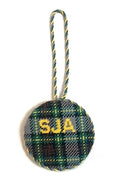 SJA with Plaid - Finished Ornament (Round)