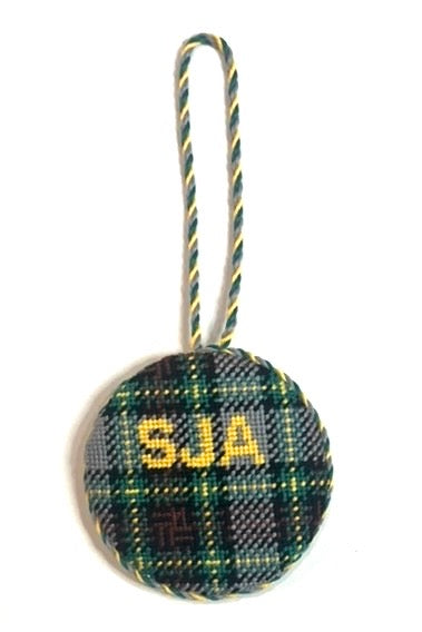 SJA with Plaid - Finished Ornament (Round)