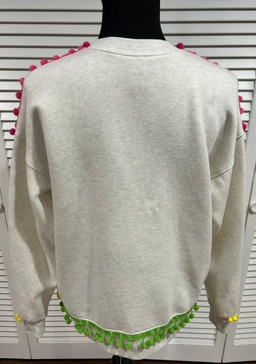 Pom Pon Fringe Sweatshirt