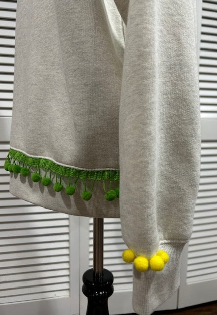 Pom Pon Fringe Sweatshirt