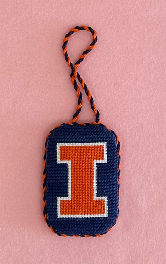 Illinois Needlepoint Ornament